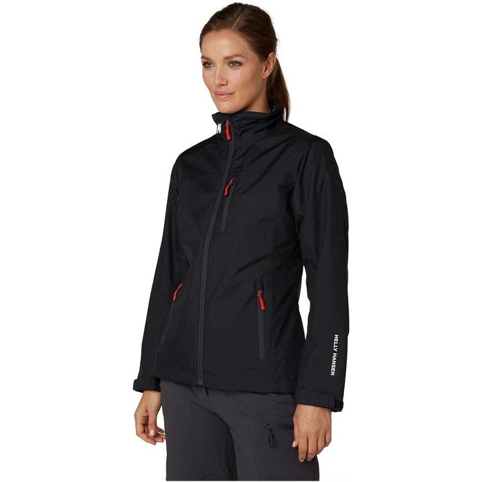 2024 Helly Hansen Womens Mid Layer Crew Jacket Black 30317